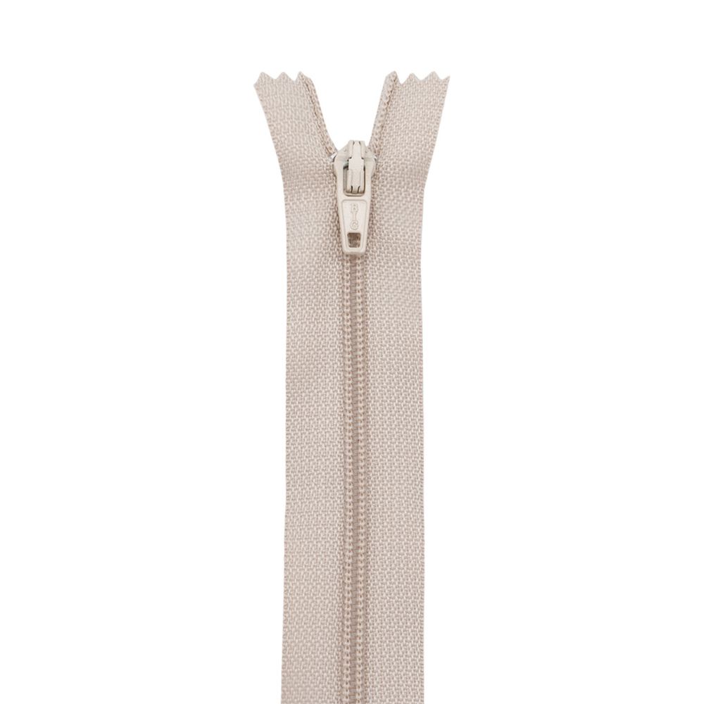 Молния спираль (витая) Т3 (3 мм) 1 зам., н/раз., 20 см, автомат, беж, 30096, 10 шт