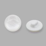 Пуговицы на ножке 22L (14мм), пластик (Wht-01 белый), 72 шт, CR P-45