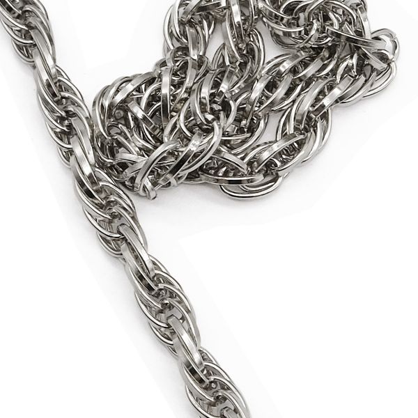 Цепь стальная, 9,9x7,2 мм, 10 м, никель