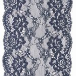 Кружево бельевое эластичное 180 мм / 13.72 м, цв. C147 т.синий