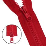 Молния трактор Arta Т6 (6 мм) 2 зам., разъем., 100 см, ОПТ. УП. 25 ШТ., 008 красный