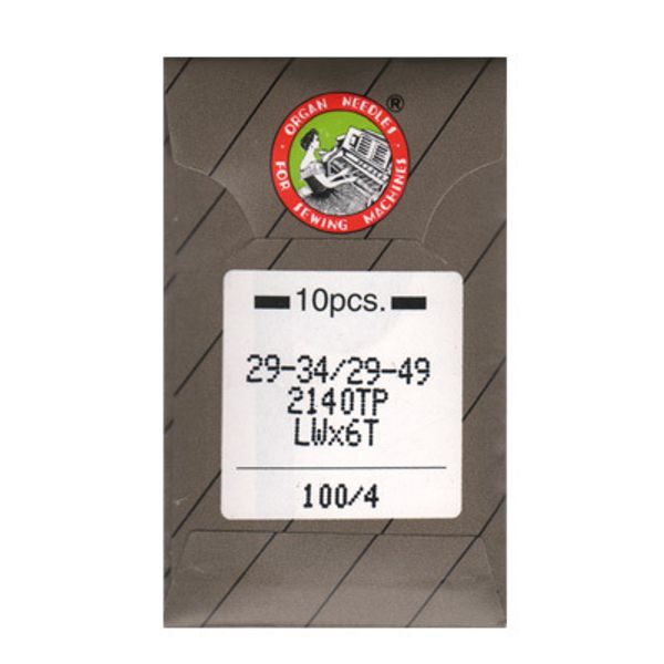 Иглы для промышленных швейных машин Organ LWх6T, 10 шт, 100