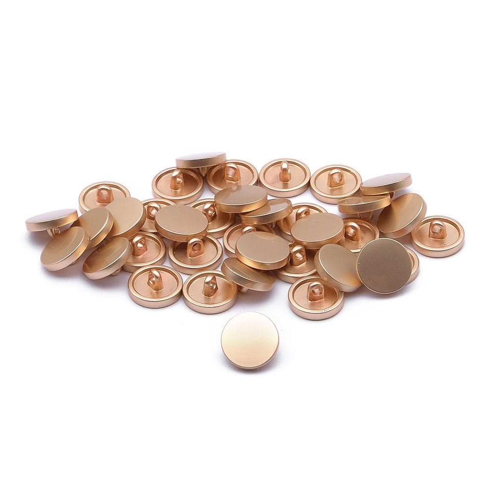 Пуговицы на ножке 18L (11мм), металл (DG (матовое золото)), ME-656, 36 шт