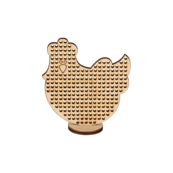 Заготовка из фанеры Фигурка для вышивания на подставке, 7х6.5 см, Курочка, 6.5х6.2 см, ВД-863 Mr.Carving