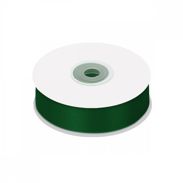 Лента репсовая (в рубчик) 25.0 мм цв. 587 т.зеленый уп.22.86м (±1м)