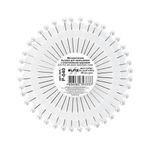 Булавки наметочные ромашка 33 мм, сталь, 12х40 шт, в пластиковой упаковке, белый, Blitz P-040