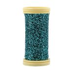 Мулине Gamma металлик M 5 мотков по 50 метров, M-143 черный/бирюзовый, Gamma BRILL