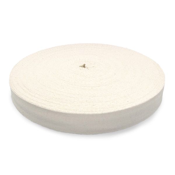 Тесьма (лента) киперная (100 х/б) 30 мм / 50 метров, суровый