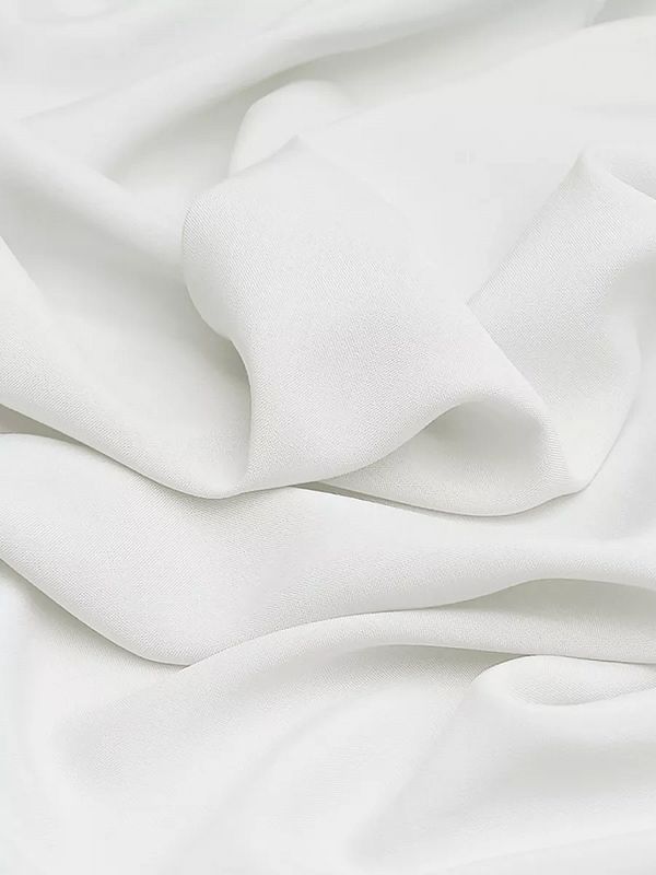 Штапель 110 г/м², 145 см / 2 метра, TBY-Vi-30-01.2, цв.01 белый