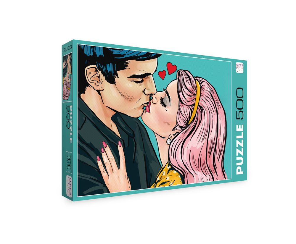 Пазл 500 элементов, Первый поцелуй, PZL-500/34, Фрея