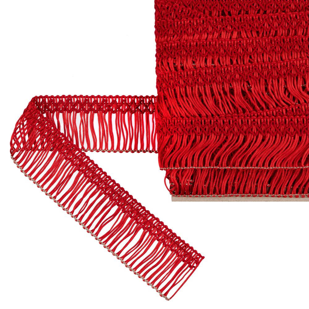 Бахрома отделочная 35.0 мм / 16 метров, 270 красный, Gamma А-08