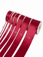 Лента атласная 1-сторонняя 12.0 мм / 22.5±1 метра, 3088 т.бордовый, Magic4Hobby