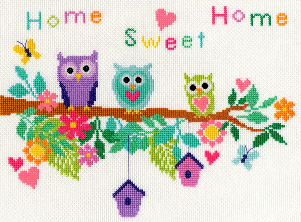 Bothy Threads, Owl Bouquet (Совы), 28х21 см /TOS/