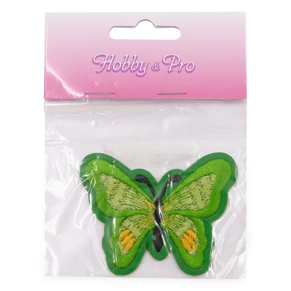 Термоаппликация Бабочка, 5.4х7см, Hobby&Pro (зеленый)