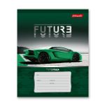 Тетрадь ученическая школьная, выборочный лак, A5+ 24 л. на скобе 65 г/м², белизна 100% 30 шт, клетка, 000373 Зелёная ракета, Светоч 24ТСКд5_4_3_1