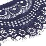 Кружево эластичное (стрейч) 60 мм / 3 метра, C147 индиго