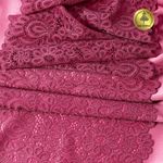 Кружево бельевое эластичное 205 мм / 3 м, TBY.YSTL00839, цв.L2925 розовый рубин, Kruzhevo