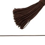 Резинка шляпная (шнур эластичный) ⌀2.0 мм / 30 метров, коричневый