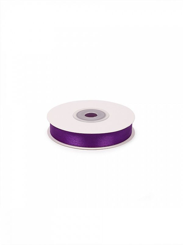Лента атласная 1-сторонняя 12.0 мм / 22.5±1 метра, 3118 фиолетовый, Magic4Hobby