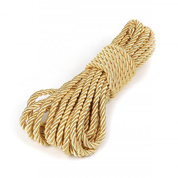 Шнур витой мебельный ⌀12.0 мм, арт.SHDV6207, цв.золото 6351, уп.10м
