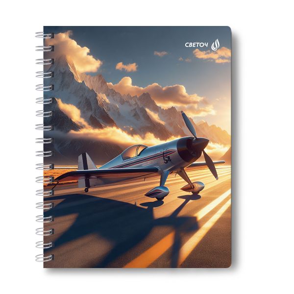 Тетрадь ученическая общая с двойной обложкой, A5 96 л. на гребне 65 г/м², белизна 100 %, 4 шт, клетка, 01210 МИКС - Супер - ассорти, Светоч Т118