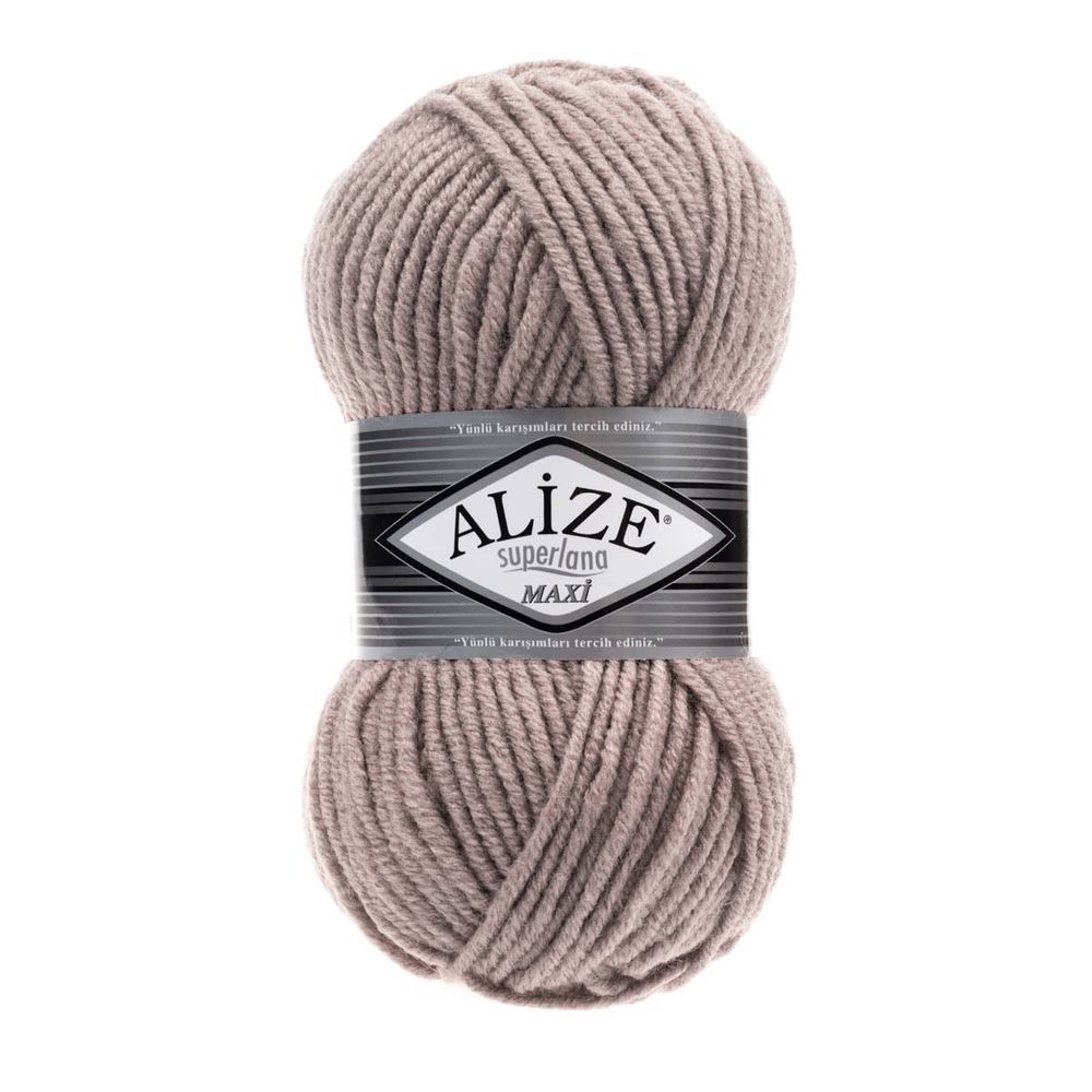 Пряжа Alize (Ализе) Superlana Maxi / уп.5 мот. по 100 г, 100м, 541 норка А