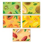 Альбом для рисования 100 г/м², A4 29х20.5 см, 48 л. на скобе, 5 шт, 000265 Сочный фрукт, Светоч 48АЛСК4_1_3_9