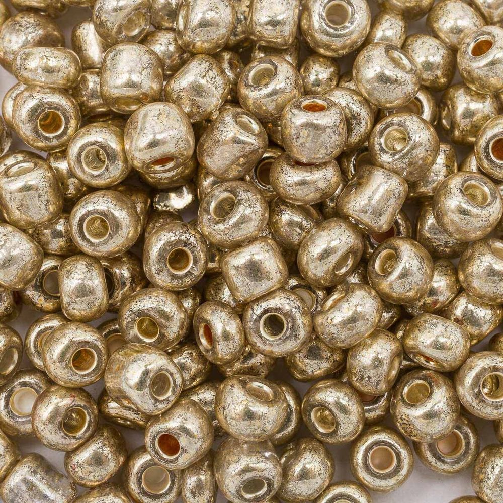 Бисер Astra&Craft 6/0 (4.1 мм), 150 г (10х15 г), цв. 1106 т.золотой/глянц.покрытие