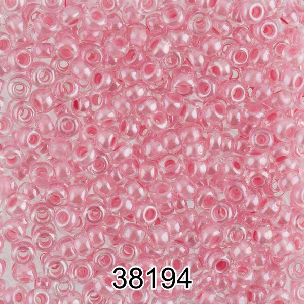 Бисер Preciosa 10/0 (2.3 мм), 500 г, 38194 (Ф523) розовый