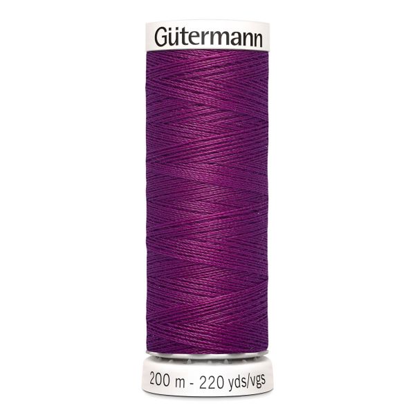 Нитки универсальные Gutermann Sew-all, 200м, 718 фиолетовая фуксия, 5 катушек