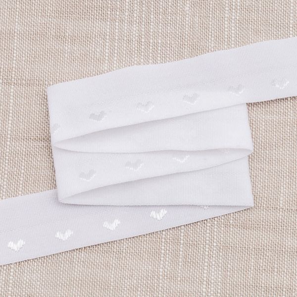 Резинка бельевая (окантовочная) 20.0 мм / 50 метров, тканая, отбеленный, ML124020/99