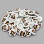 Пуговицы детские Птичка (QN113-W1) (желтый), 36 шт, Magic Buttons