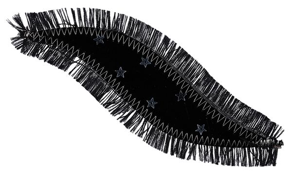 Термоаппликация волна джинс, 6 шт, В1/8 с пайетками звёзд. 14х5 см, Blitz