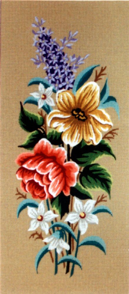 Рисунок для вышивания Soulos (канва жесткая), &quot;Весенние Цветы&quot;, 2 картинки, 60х60 см