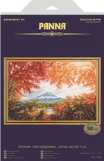 Набор для вышивания нитками Panna, Золотая серия, Япония. Гора Фудзияма, 40х26,5 см