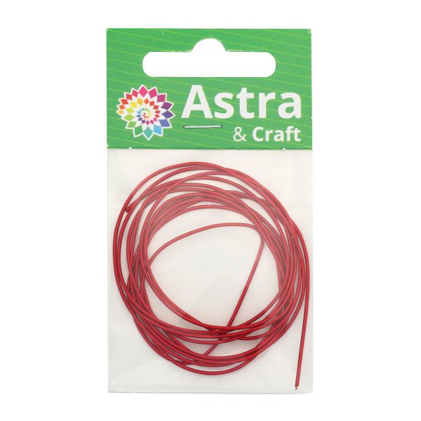 Канитель жесткая Красный 1 мм, 5±0,1г