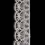 Кружево гипюр (плетёное) 45 мм / 3 метра, матовое, 571 молочный