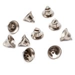 Колокольчики 22 мм, металл, упак., 10 шт, Астра, серебро