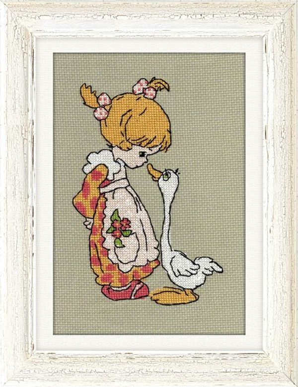 Набор для вышивания нитками Нитекс, Любимчик 13х19 см