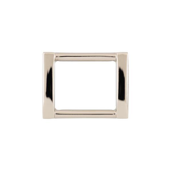 Рамка металл прямоугольная литая 28х22 мм, 04 никель, 10 шт, Gamma GH 08/20