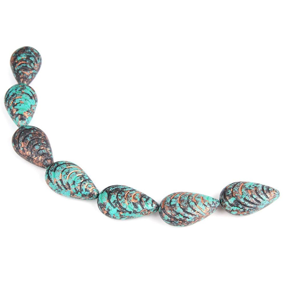 Бусины декоративные, 31х20х12 мм, упак., 7 шт, Астра /TOS/