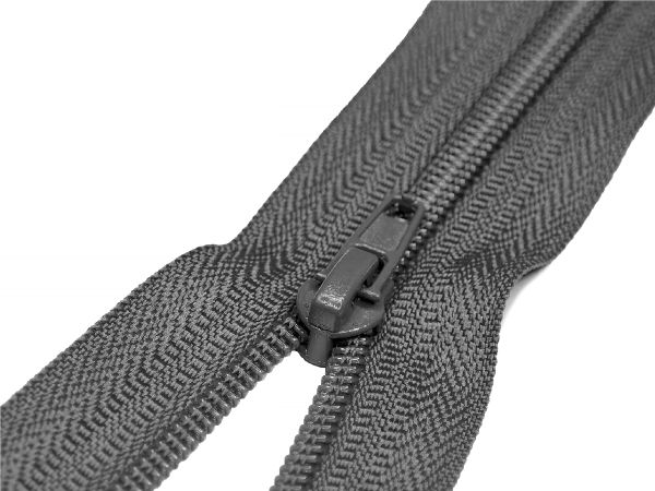 Молния спираль (витая) (цв.SBS) брючная Т4 (4 мм) 1 зам., н/раз., 18 см, автомат, S-392 графит, 2500 шт