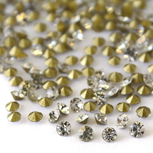 Стразы конусовидные риволи 2.5 мм, 6 г, стекло, ss8, 001