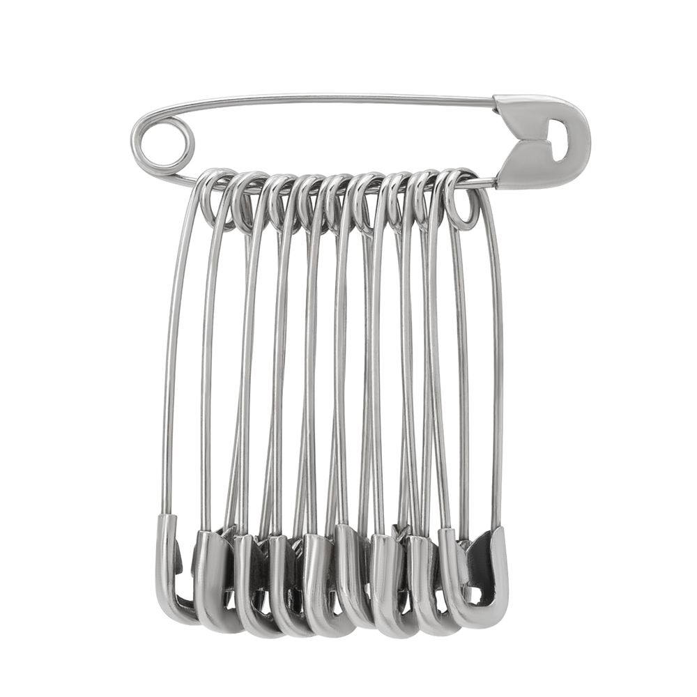 Булавки английские l=35 мм, никель, 1000 шт, С-16