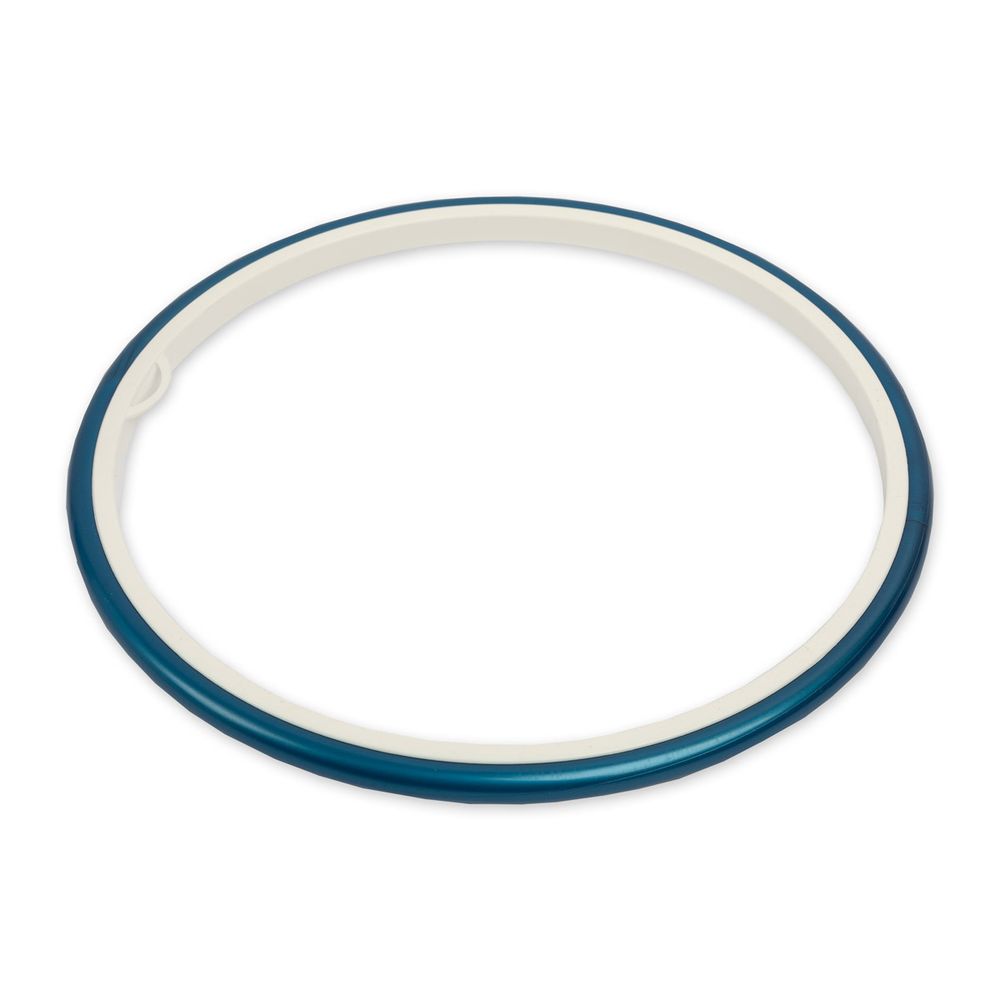 Пяльцы круглые пластик ⌀210 мм, (внутр. ⌀195 мм), 1 шт, синий/белый, Gamma ПРБ-21