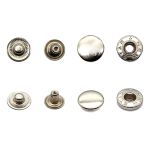 Кнопка Альфа (S-образная) ⌀15.0 мм, ≈72 шт, СТАЛЬ, никель, NEW STAR