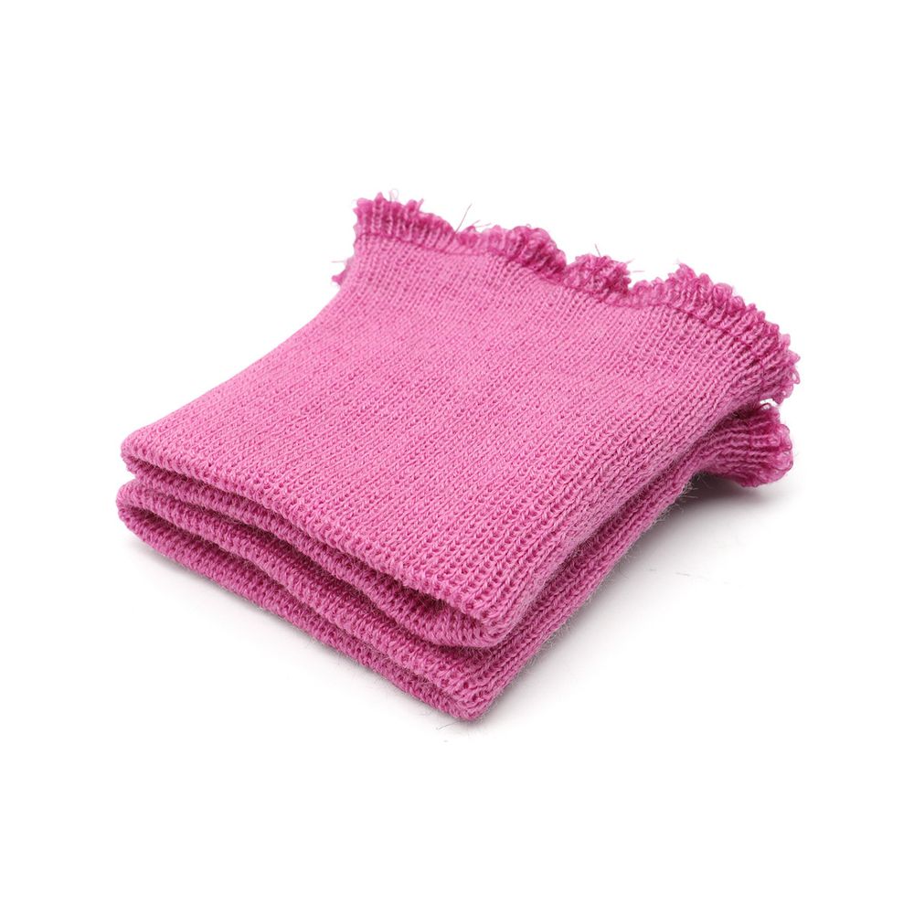 Манжеты трикотажные 6.0х7.0 см, 1 пара, тонкие малые 14 кл, 1х1, 342/8 камелия, розовый цикламен