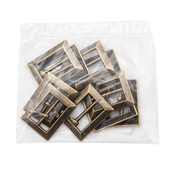 Пряжка ременная металл 20 мм (внешн. 29х22 мм), 10 шт, латунь, BIG