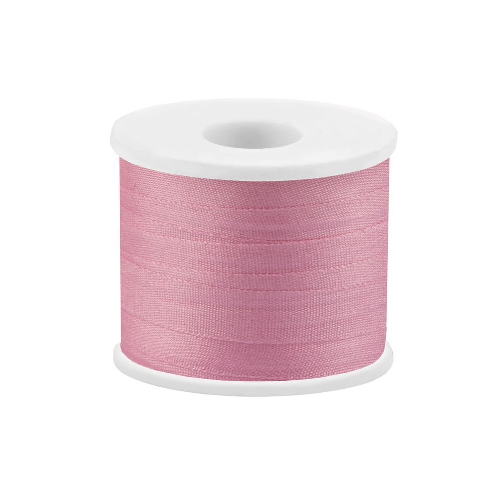 Лента (тесьма) шелковая 7.0 мм / 45.5±0.5 метров, №071св.розовый, Gamma SR-7