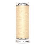 Нитки универсальные Gutermann Sew-all 100 (200 метров), 5 кат. | 610 св.кремово-желтый